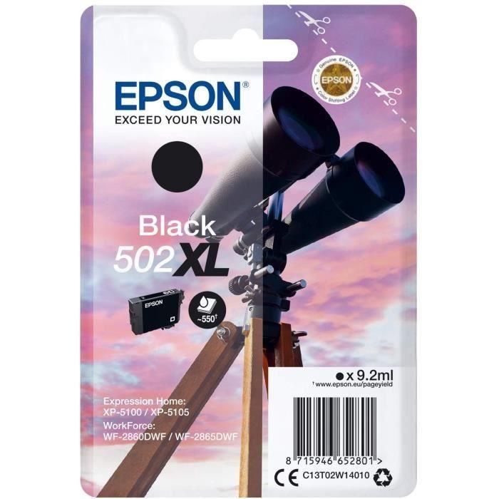 Epson Tinta Negro Xp-5100, 5105 - Wf2860Dwf,2865Dwf - Nº 502XL 1 Epson Tinta Negro Xp-5100, 5105 - Wf2860Dwf,2865Dwf - Nº 502XL 1