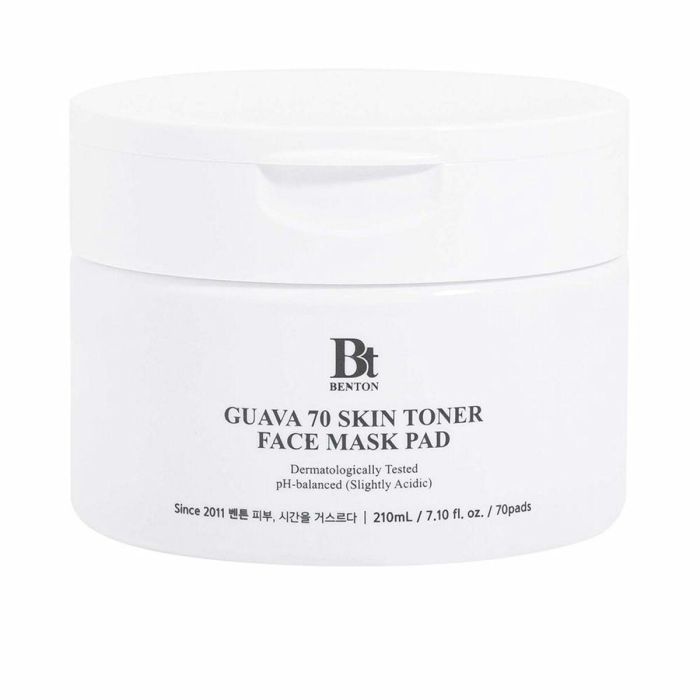 Benton GUAVA 70 SKIN TONER face mask pad 70 u Discos Tonificadores para Cuidado Intensivo de la Piel