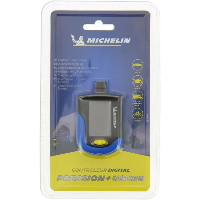Michelin Controlador de Presión + Monitor de Desgaste Neumáticos con Pantalla Digital BAR/mm Precisión 0.01 BAR 2