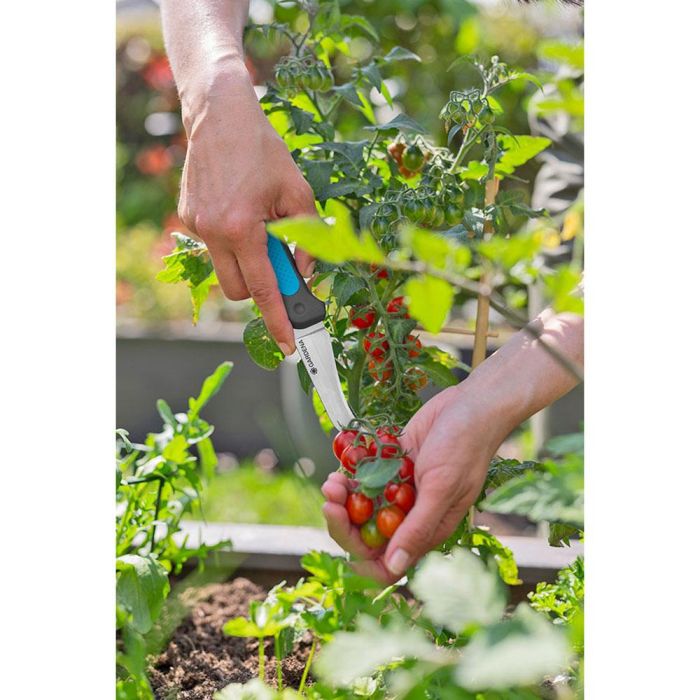 Gardena 12211-20 Cuchillo Veggiecut para Cosechar, Limpiar y Pelar Verduras, Acero Inoxidable 3