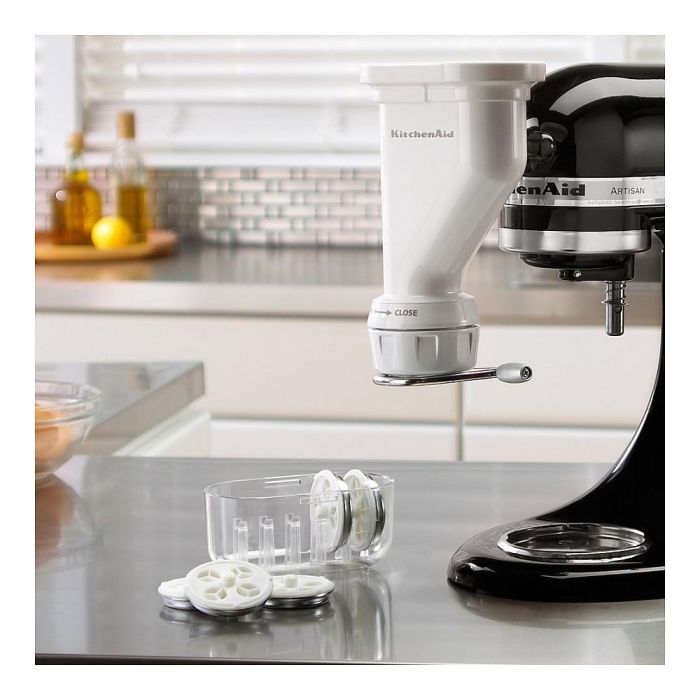 KitchenAid Accesorio Pasta Press KSM150 para Batidoras de Repostería, Metal y Plástico, Gris 1