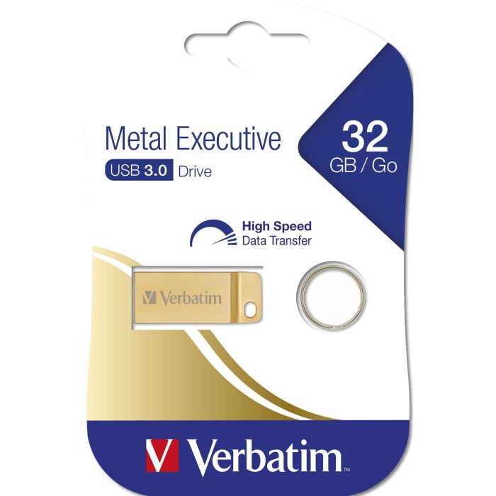 Verbatim 32GB USB 3.2 Metal Executive Gold Unidad Flash 4
