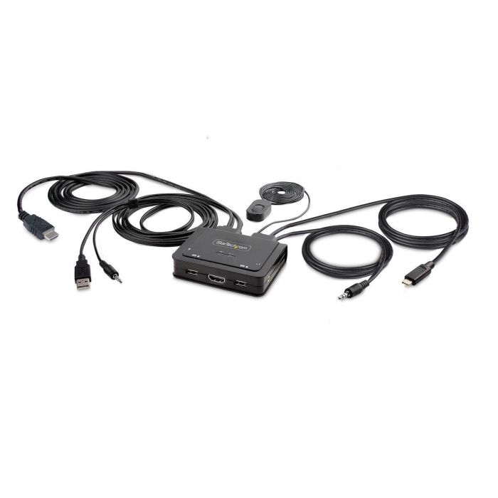 Switch KVM Startech C2-H46-UAC-CBL-KVM 1,8 m 0 Switch KVM Startech C2-H46-UAC-CBL-KVM 1,8 m 0