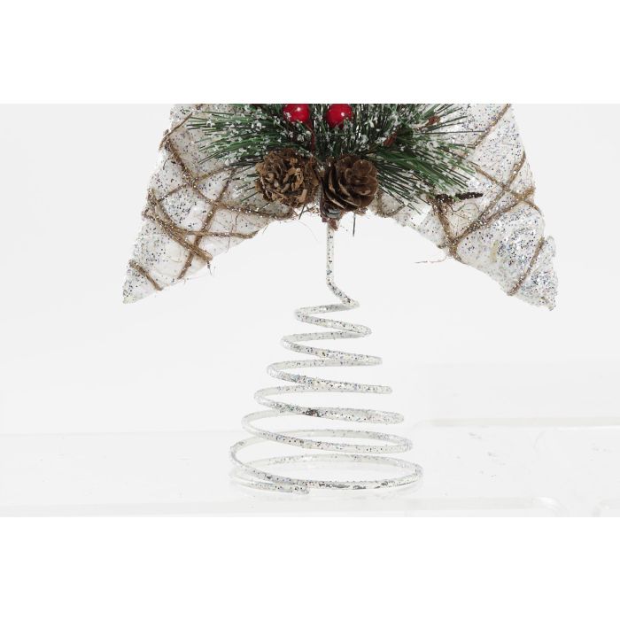 DKD Home Decor Decoración Navidad Alpina Estrella Ratán y Metal Marrón Blanco 5x30x25 cm (6 Unidades) 2 DKD Home Decor Decoración Navidad Alpina Estrella Ratán y Metal Marrón Blanco 5x30x25 cm (6 Unidades) 2