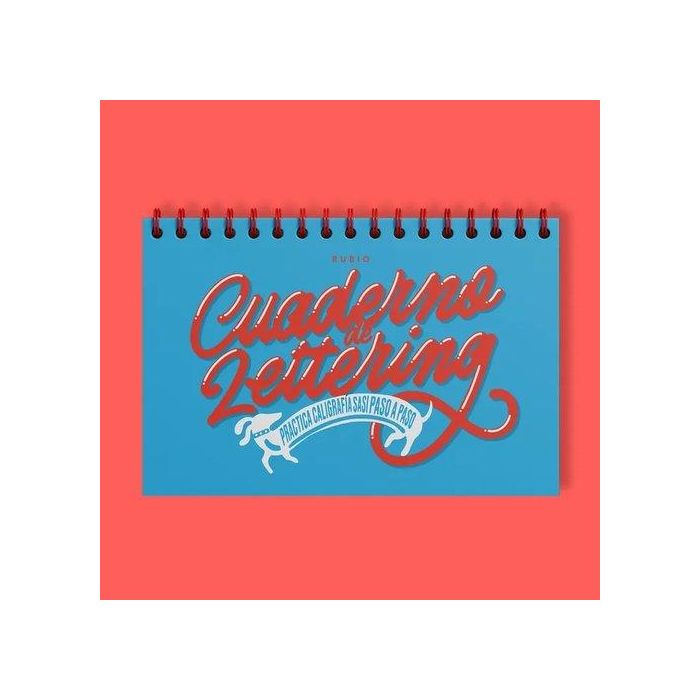 Cuaderno Rubio 204X304 Horizontal Espiral Lettering -Practica Caligrafia Sasi Paso A Paso