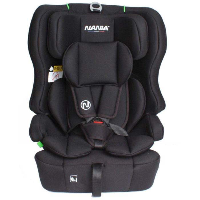 Silla de coche NANIA RIO - Grupo 1/2/3 - 76-150 cm - I-Size - Reductor - Negro 1