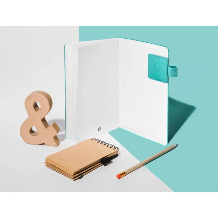 Antartik Portabolígrafos Autoadhesivo Turquesa PU Elástico para Cuaderno hasta 15mm 40x40mm 9 Antartik Portabolígrafos Autoadhesivo Turquesa PU Elástico para Cuaderno hasta 15mm 40x40mm 9