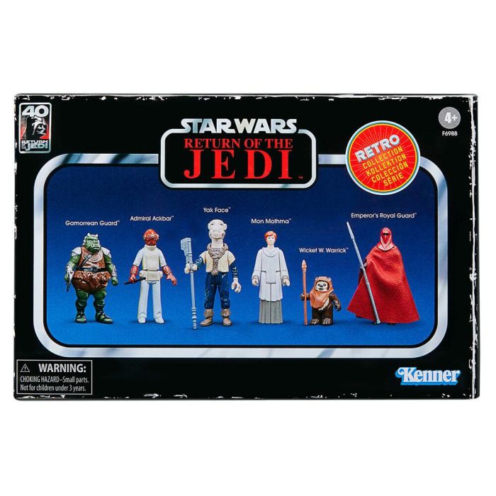 Set 6 figuras coleccion Retro Star Wars El Retorno del Jedi 9,5cm surtido 3 Set 6 figuras coleccion Retro Star Wars El Retorno del Jedi 9,5cm surtido 3