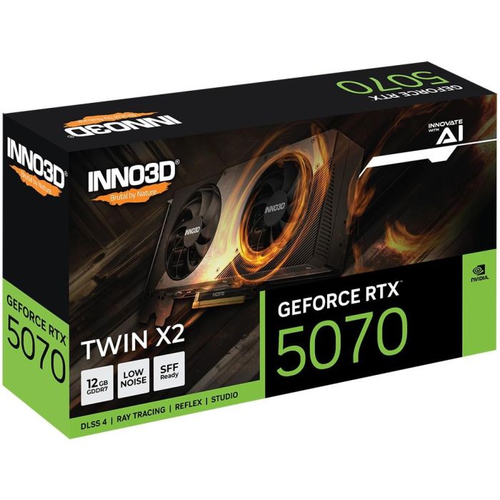 Inno3D GeForce RTX 5070 Twin X2 12GB GDDR7 PCI Express 5.0 Dual Fan 1 Inno3D GeForce RTX 5070 Twin X2 12GB GDDR7 PCI Express 5.0 Dual Fan 1