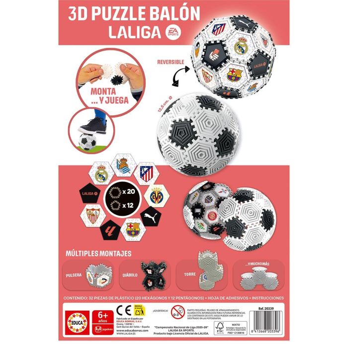 Puzzle 3D Futbol La Liga 20339 Educa 3 Puzzle 3D Futbol La Liga 20339 Educa 3