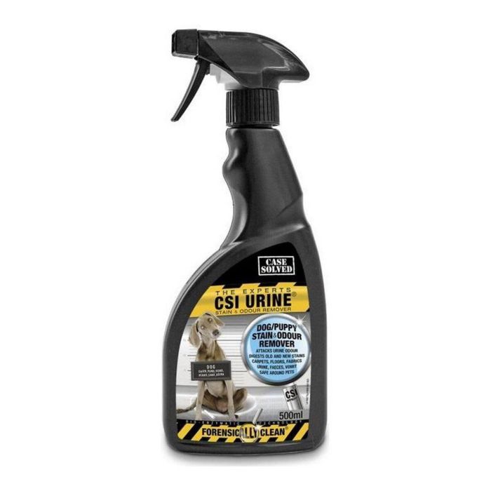 CSI URINE Spray 500ml Eliminador Manchas Olores Orina Perros Cachorros - Evita Marcado - Fórmula Enzimática Biodegradable CSI URINE Spray 500ml Eliminador Manchas Olores Orina Perros Cachorros - Evita Marcado - Fórmula Enzimática Biodegradable