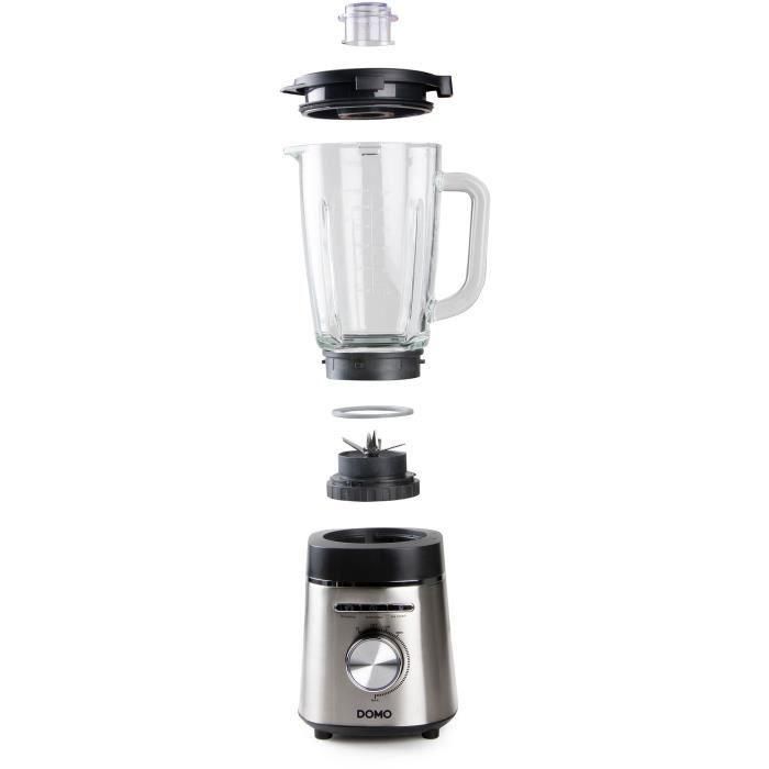 Licuadora - DOMO - DO740BL - Alta velocidad - 1400 W - 1,75 L - Gris 1 Licuadora - DOMO - DO740BL - Alta velocidad - 1400 W - 1,75 L - Gris 1