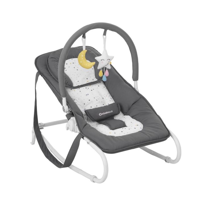 Badabulle Transat Easy Moonlight Tumbona para Bebé desde Nacimiento, 5 Posiciones Ajustables, Plegado Ultraplano y Lavable 0 Badabulle Transat Easy Moonlight Tumbona para Bebé desde Nacimiento, 5 Posiciones Ajustables, Plegado Ultraplano y Lavable 0