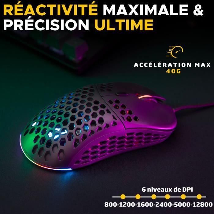 Ratón para juegos con cable - The G-Lab - KULT-OXYGEN - RGB - 12800 DPI - Negro 4 Ratón para juegos con cable - The G-Lab - KULT-OXYGEN - RGB - 12800 DPI - Negro 4