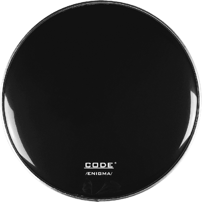 Parche Bombo Code Resonante 22" Enigma Negro