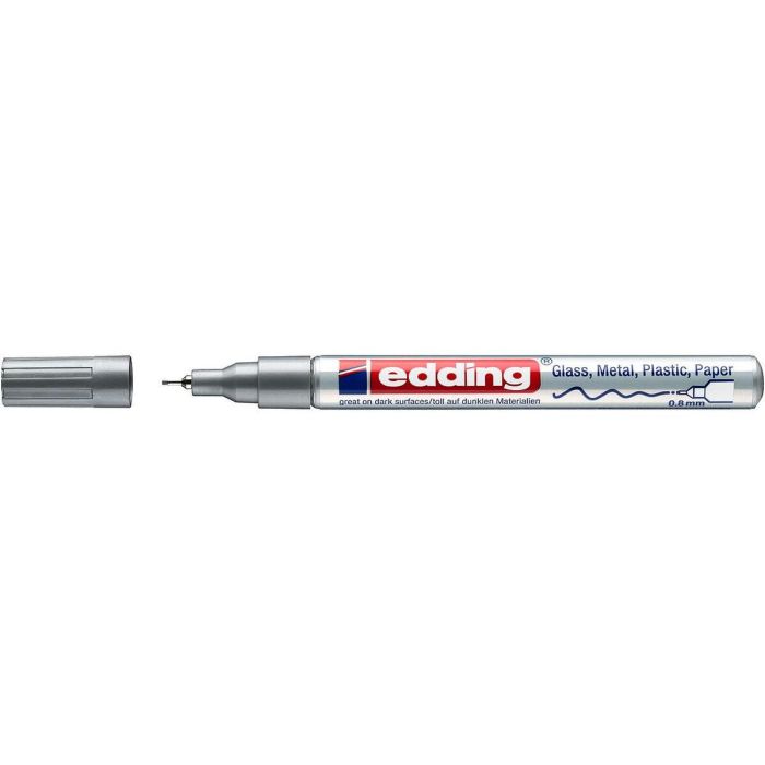 Rotulador permanente Edding 780 Plateado (10 Unidades) 3 Rotulador permanente Edding 780 Plateado (10 Unidades) 3