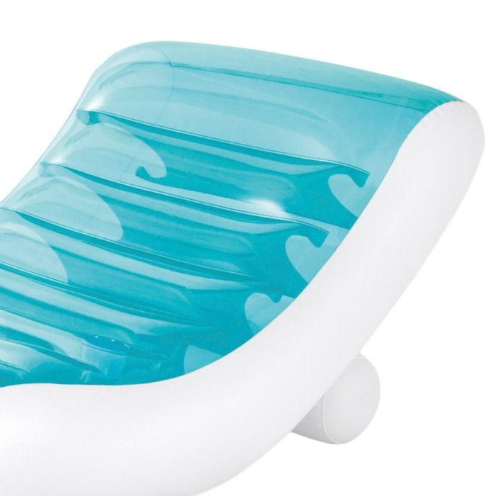 Tumbona Hinchable Intex Azul 191 x 67 x 89 cm (4 Unidades) 2 Tumbona Hinchable Intex Azul 191 x 67 x 89 cm (4 Unidades) 2