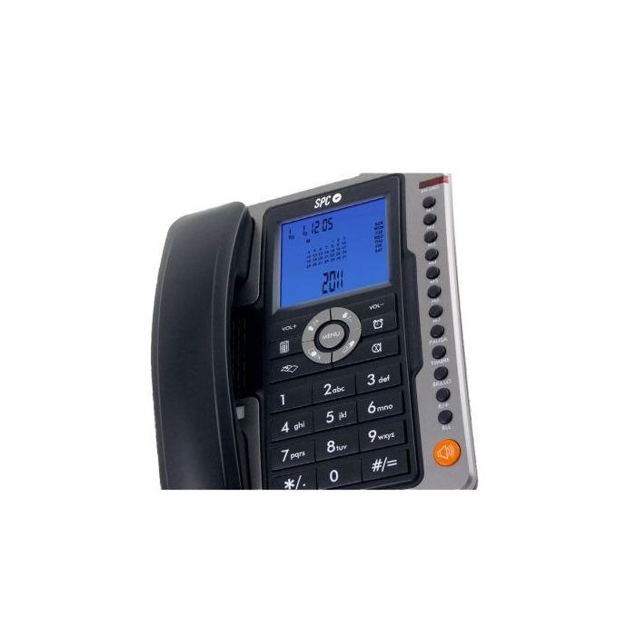 SPC Teléfono Fijo 3604/ Negro con Identificación de Llamadas y Manos Libres