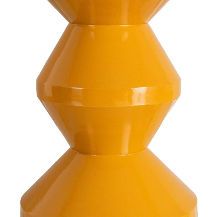 Mesa Auxiliar Mostaza Metal Decoración 33 X 33 X 47 cm