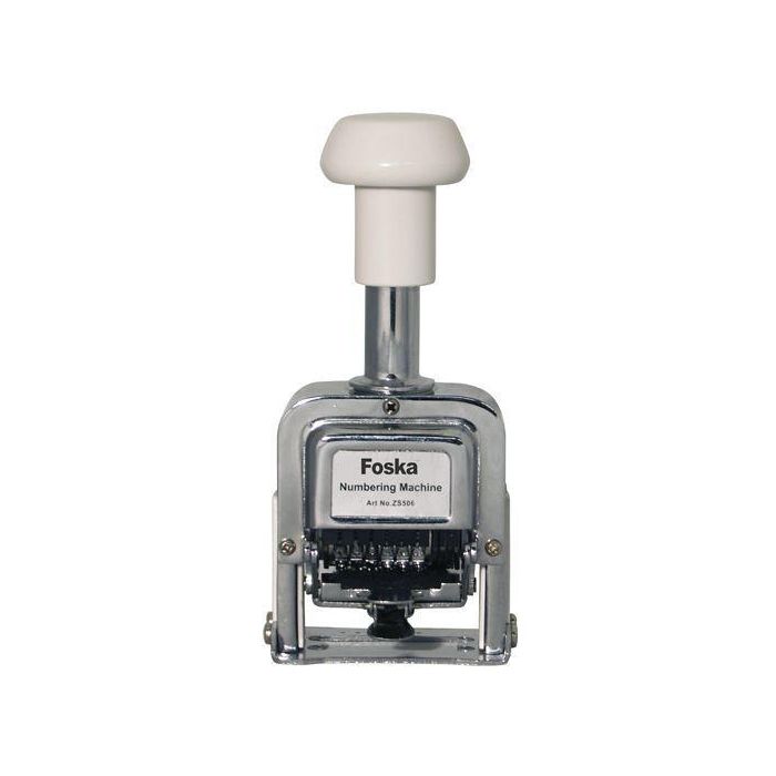 Colop Numerador Metálico FOSKA 4.5 mm 6 Cifras 12 Repeticiones Cambio Automático NUMF.ZS506