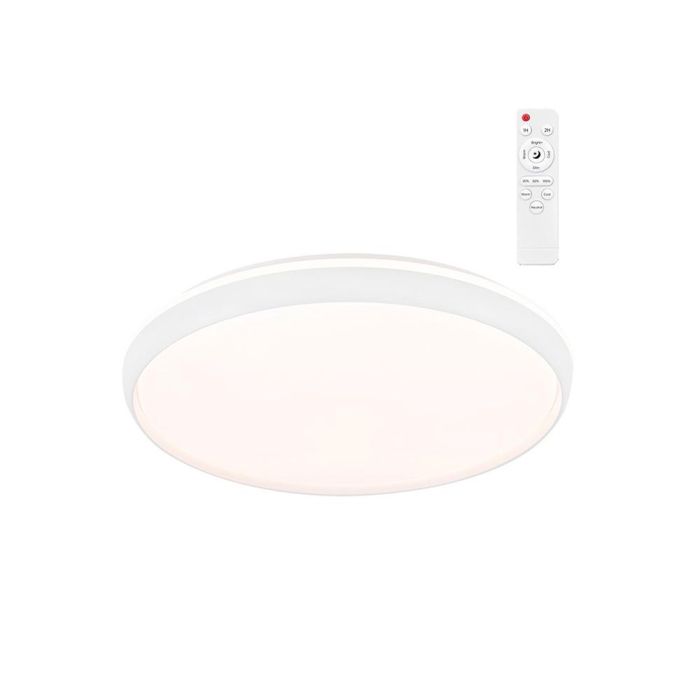 Cristalrecord Plafón LED Charly 80W 3CCT 8800 lm Circular Ø60 x 7 cm Blanco