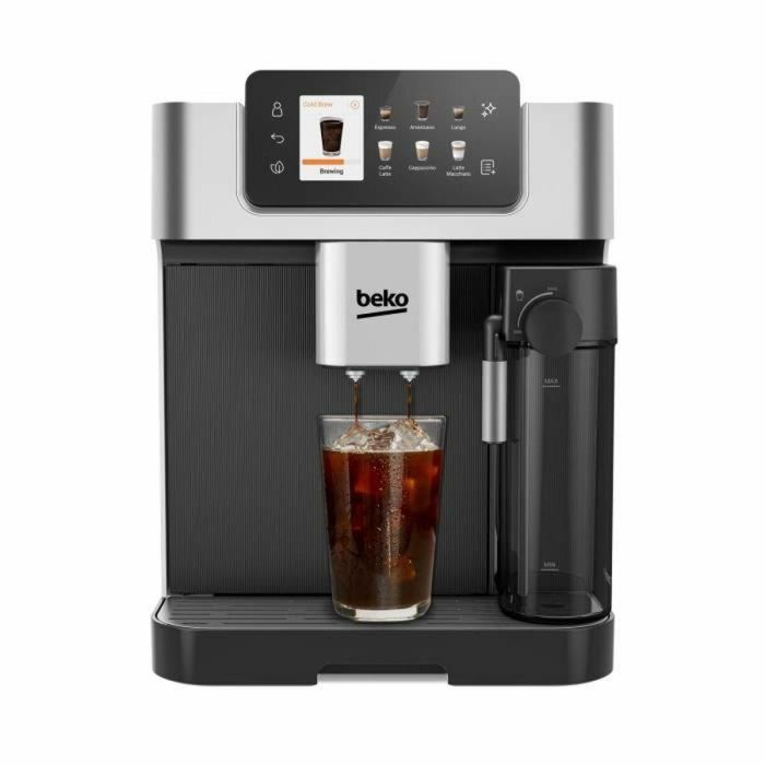 Beko CEG7348X Cafetera con molinillo integrado, 250g granos, 1350W, Negro/Plata 0 Beko CEG7348X Cafetera con molinillo integrado, 250g granos, 1350W, Negro/Plata 0