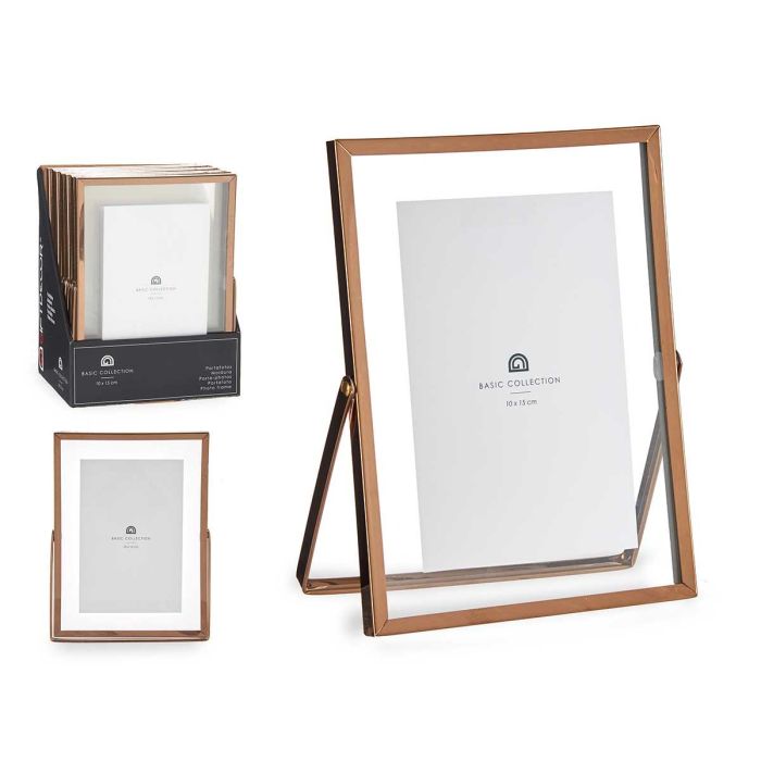 Marco de Metal Cobre 10x15 cm Giftdecor - Incluye Vidrio (12 Unidades) Marco de Metal Cobre 10x15 cm Giftdecor - Incluye Vidrio (12 Unidades)