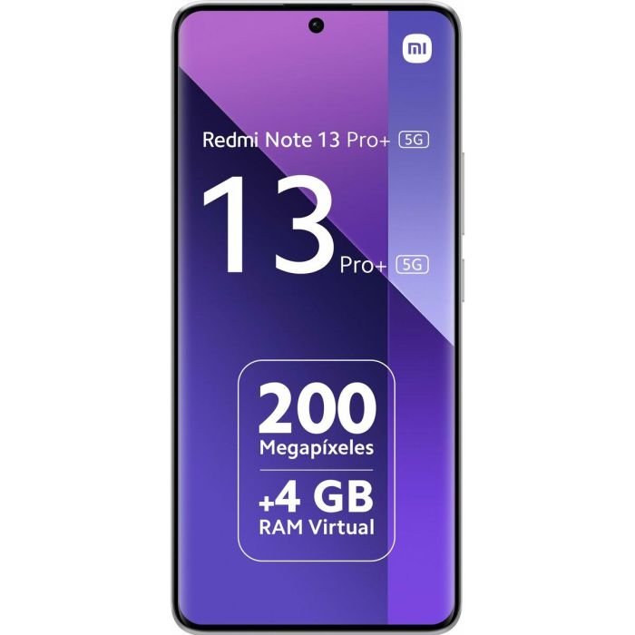 Xiaomi Redmi Note 13 Pro+ Teléfono Móvil 6.67" 5G, 8GB RAM, 256GB Almacenamiento, Cámara 200MP, Batería 5000mAh, Blanco 1 Xiaomi Redmi Note 13 Pro+ Teléfono Móvil 6.67" 5G, 8GB RAM, 256GB Almacenamiento, Cámara 200MP, Batería 5000mAh, Blanco 1