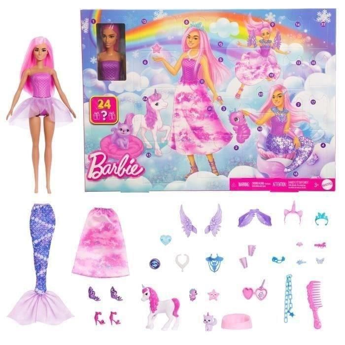 Barbie JFL66 - Calendario de Adviento con Muñeca de Moda y 24 Sorpresas 0 Barbie JFL66 - Calendario de Adviento con Muñeca de Moda y 24 Sorpresas 0