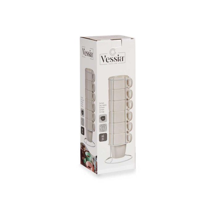 Set 6 Tazas Porcelana Apilable Blanco 36Cl C Supor Vessia 11X34CM (6 Unidades) 2 Set 6 Tazas Porcelana Apilable Blanco 36Cl C Supor Vessia 11X34CM (6 Unidades) 2