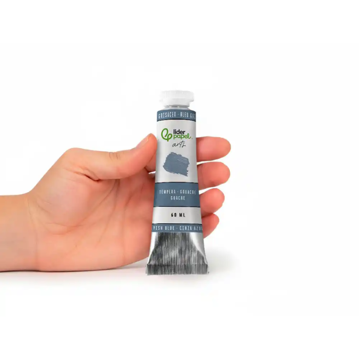 Liderpapel Pintura Gouache/Témpera Tubo de Aluminio 60 ml Azul Grisáceo 4