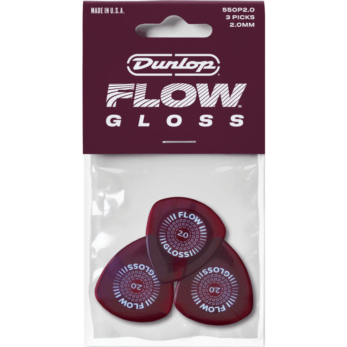 Púas Flow®Gloss 2 Mm - Pack De 3 2 Púas Flow®Gloss 2 Mm - Pack De 3 2