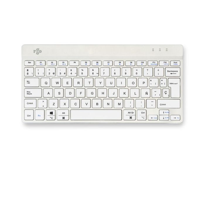 Teclado R-Go RGOCOESWLWH Blanco Qwerty Español