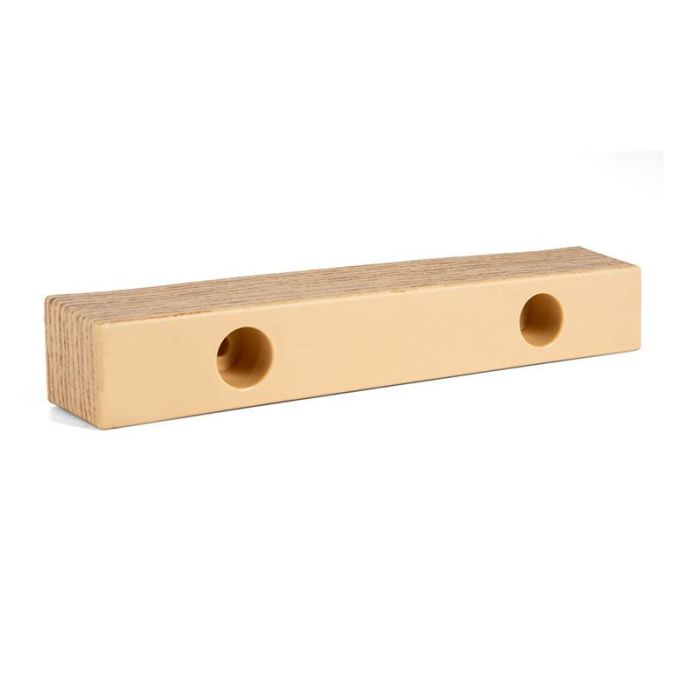Q&Q Pata Plástico Modelo Maya para Muebles 220x35mm H35 Acabado Haya Natural 1