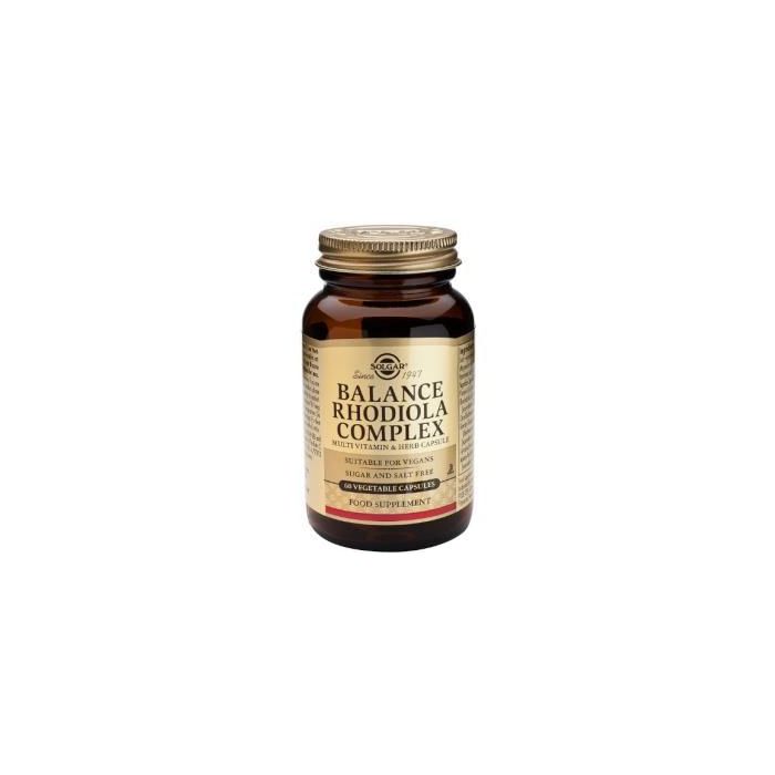 Balance Rodiola Complex 60 Cápsulas Veganas - Multinutriente con Ginseng Siberiano, Magnesio y Vitaminas
