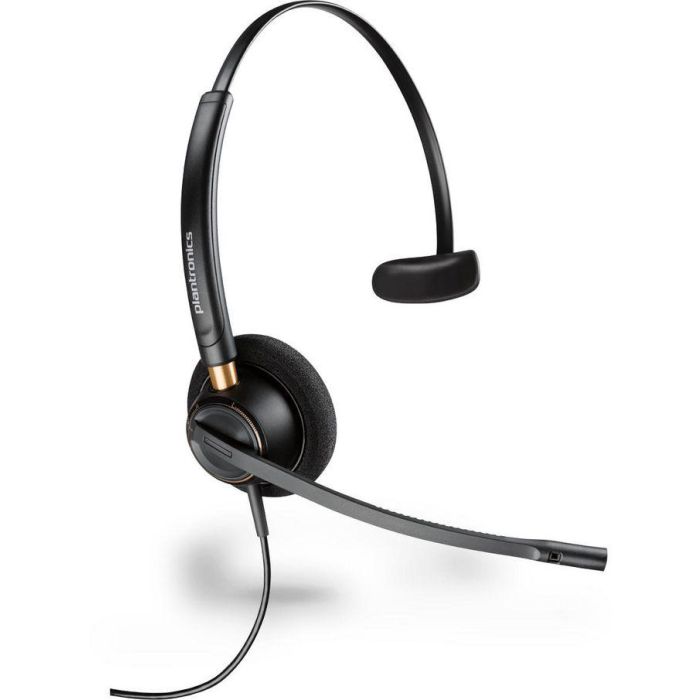 Poly Plantronics EncorePro 500 Series Auriculares Diadema Cancelación Ruido HW510 / HW520 para Oficina y Centros de Llamadas Negro