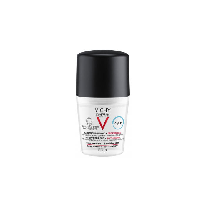 Vichy Homme Anti-Transpirant Anti-Traces 48H Deo Roll-On Vichy Homme Anti-Transpirant Anti-Traces 48H Deo Roll-On