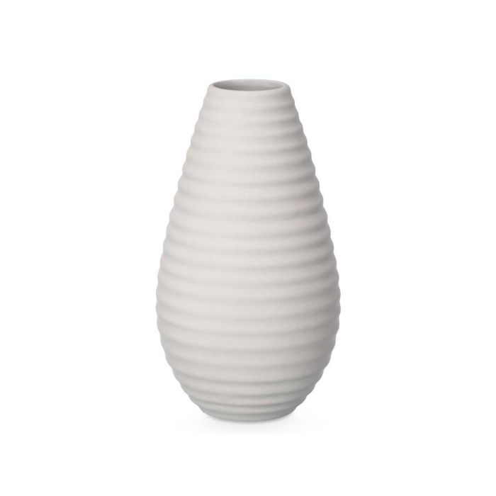 Jarron Ceramica Raya Horizontal 33Cm Gris Giftdecor (4 Unidades) 1 Jarron Ceramica Raya Horizontal 33Cm Gris Giftdecor (4 Unidades) 1
