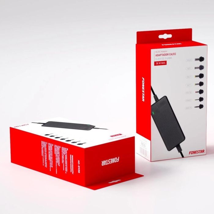 Fonestar Adaptador CA/CC Voltaje Seleccionable 9-24V con 7 Conectores Intercambiables, Compatibilidad Amplia 3 Fonestar Adaptador CA/CC Voltaje Seleccionable 9-24V con 7 Conectores Intercambiables, Compatibilidad Amplia 3