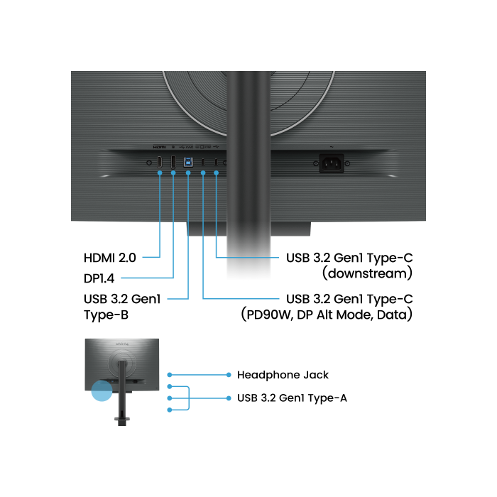 BenQ 9H.LM2LJ.TBE Pantalla para PC 28.2" 4K Ultra HD Negro 4