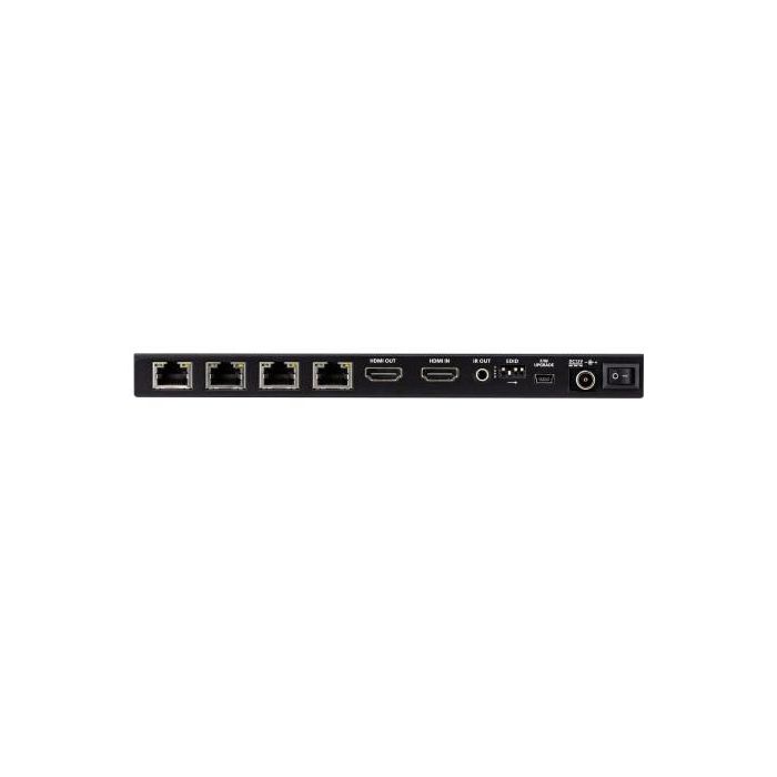 Aten VS1824KIT-AT-G Splitter HDMI 4 Puertos 4K con Salida Local HDMI, Receptores IR y POC, Negro, Metal 4