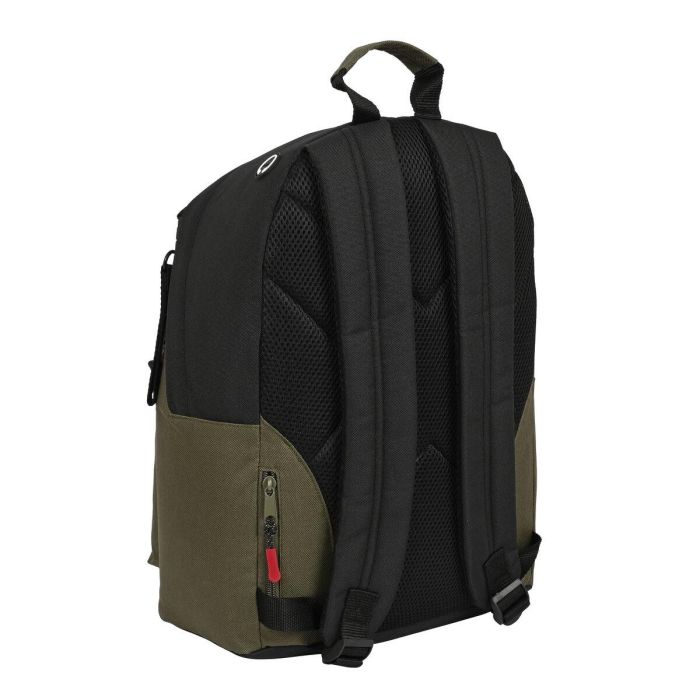 Mochila para Portátil Munich Class Negro Verde militar (31 x 41 x 16 cm) 3