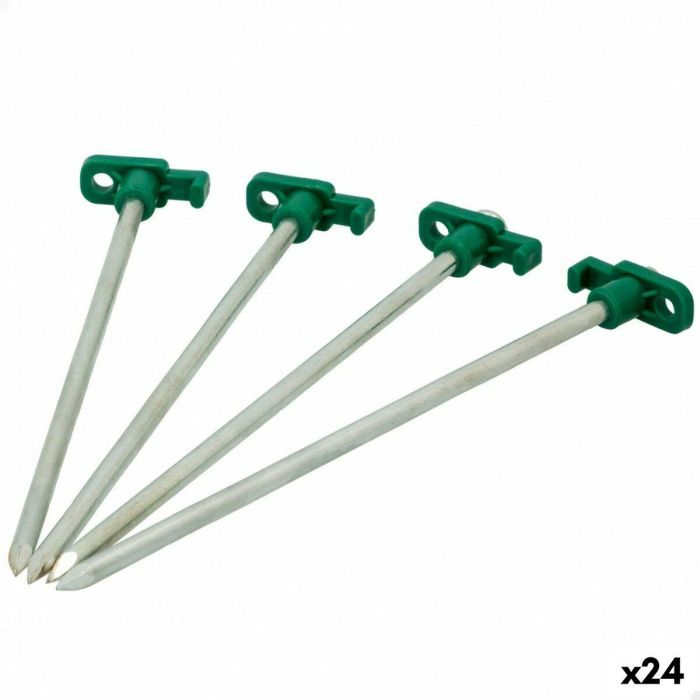 Piquetas para camping Aktive 25 cm 4 Piezas Ø 8 mm (24 Unidades) Piquetas para camping Aktive 25 cm 4 Piezas Ø 8 mm (24 Unidades)
