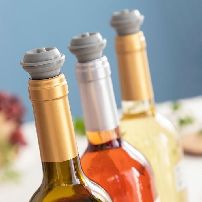 Bomba de Vacío y Tapones para Vino Winuum InnovaGoods (4 tapones) 7 Bomba de Vacío y Tapones para Vino Winuum InnovaGoods (4 tapones) 7