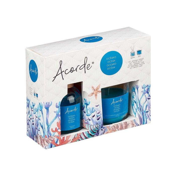 Set Mikado 100Ml Vela 30H Oceano Acorde 19X15CM (6 Unidades) 2 Set Mikado 100Ml Vela 30H Oceano Acorde 19X15CM (6 Unidades) 2