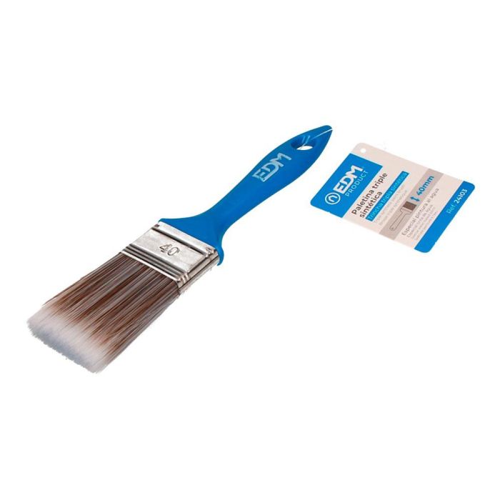Edm Paletina sintética triple especial agua 40mm para pinturas plástica, acrílica y barniz al agua 1 Edm Paletina sintética triple especial agua 40mm para pinturas plástica, acrílica y barniz al agua 1