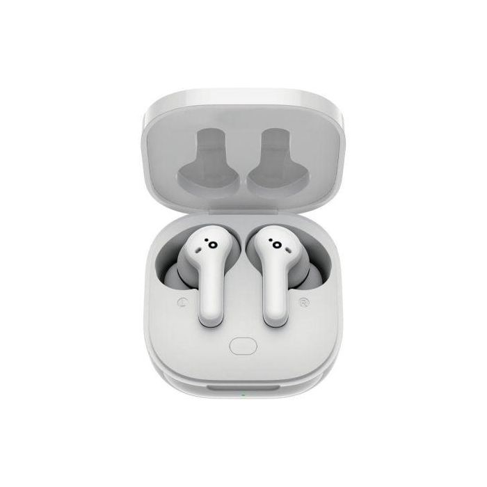 Sunstech WAVEPODSMOVEWT Auriculares Bluetooth In-ear con estuche de carga, 8h de autonomía, Cancelación de Ruido ENC, IPX5, Blancos