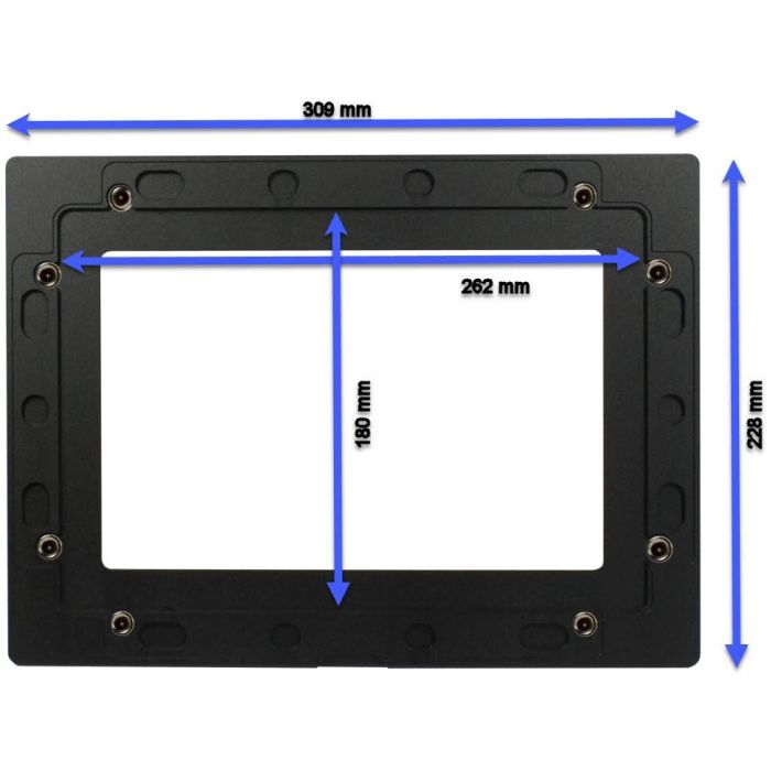ALLNET Touch Display Tablet 10 Zoll zbh. Blende für Einbaurahmen schwarz breit 3