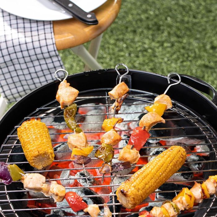 Set de 6 pinchos para barbacoa de metal Algon BBQ, 27 cm (24 Cajas) 8 Set de 6 pinchos para barbacoa de metal Algon BBQ, 27 cm (24 Cajas) 8