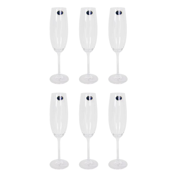 Set 6 Copas Champagne Bohemia 220 cc Clara (4 Cajas) 7 Set 6 Copas Champagne Bohemia 220 cc Clara (4 Cajas) 7